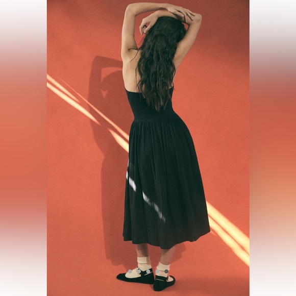 Free People Onda Drop-Waist Tube Midi Dress - black - Picture 2 of 6